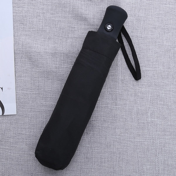 Folding Automatic Umbrella Rain Resistant Auto Black Windproof Umbrellas Rain For Strong Sun UV Umbrella