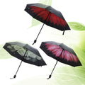 3D Flowers Printed Three Folding Umbrella Women's Umbrella Pongee Sunny and Rainy Umbrella Vinyl Anti UV Umrellas