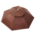 Outdoor Large Double Layer Fishing Umbrella Hat Cycling Hiking Camping Beach Sunshade Sunny Rainy Anti-UV Cap For Men Women Kids