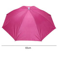 Foldable Umbrella Hat Cap Headwear Umbrella for Fishing Hiking Beach Camping Cap Head Hats Outdoor Rain Gear