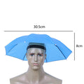 Foldable Umbrella Hat Cap Headwear Umbrella for Fishing Hiking Beach Camping Cap Head Hats Outdoor Rain Gear