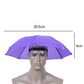 Foldable Umbrella Hat Cap Headwear Umbrella for Fishing Hiking Beach Camping Cap Head Hats Outdoor Rain Gear