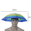 Foldable Umbrella Hat Cap Headwear Umbrella for Fishing Hiking Beach Camping Cap Head Hats Outdoor Rain Gear