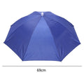 Foldable Umbrella Hat Cap Headwear Umbrella for Fishing Hiking Beach Camping Cap Head Hats Outdoor Rain Gear